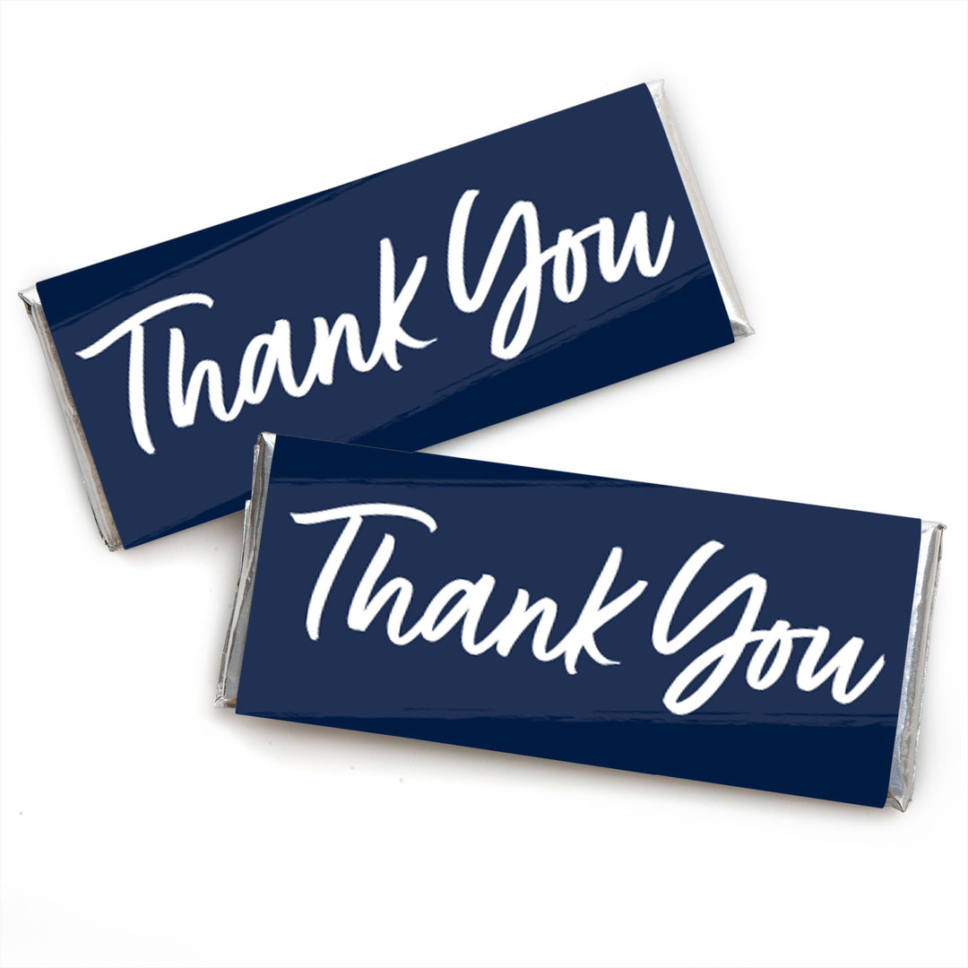 Champagne Elegantly Simple - Candy Bar Wrapper Guest Party Favors - Set of 24