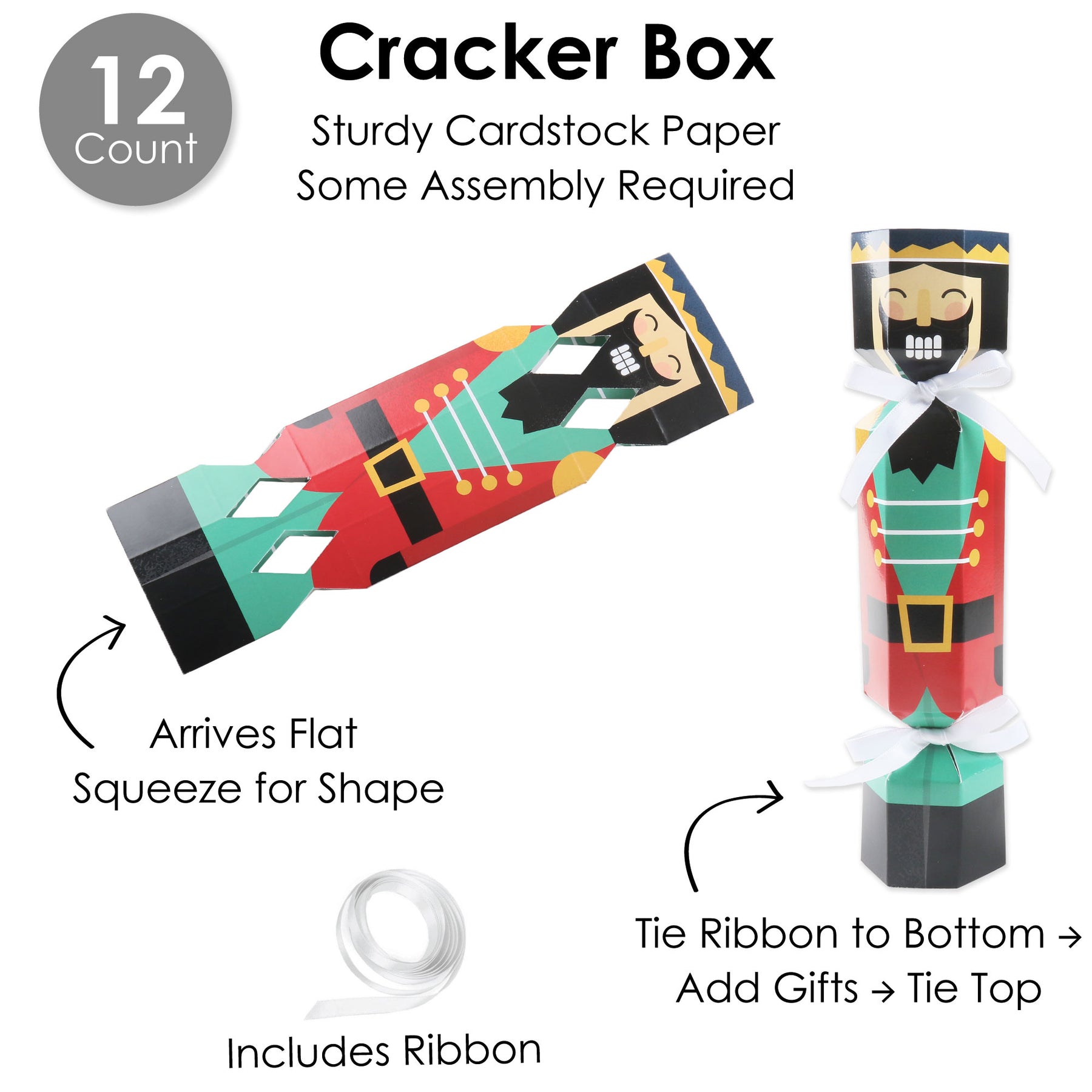 Christmas Nutcracker - No Snap Holiday Party Table Favors - DIY Cracker Boxes - Set of 12 | BigDotOfHappiness.com – Big Dot of Happiness LLC christmas-nutcracker-no-snap-holiday-party-table-favors-diy-cracker-boxes-set-of-12-bigdotofhappiness-com-big-dot-of-happiness-llc