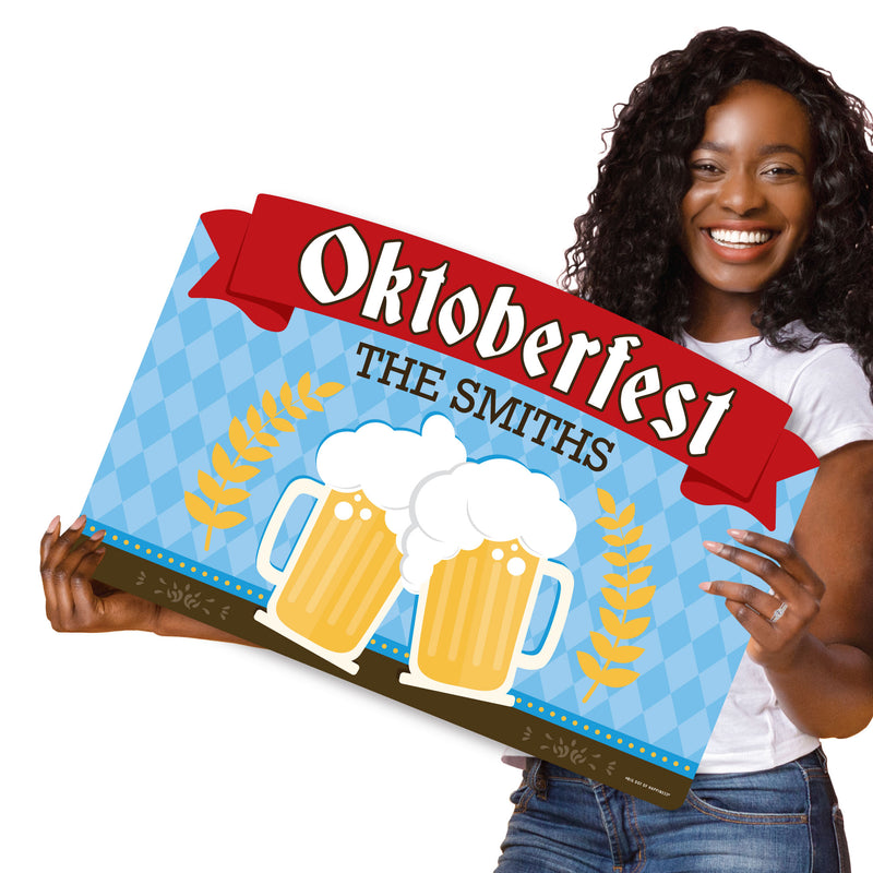 Oktoberfest - German Beer Festival Yard Sign Lawn Decorations - Personalized Party Yardy Sign