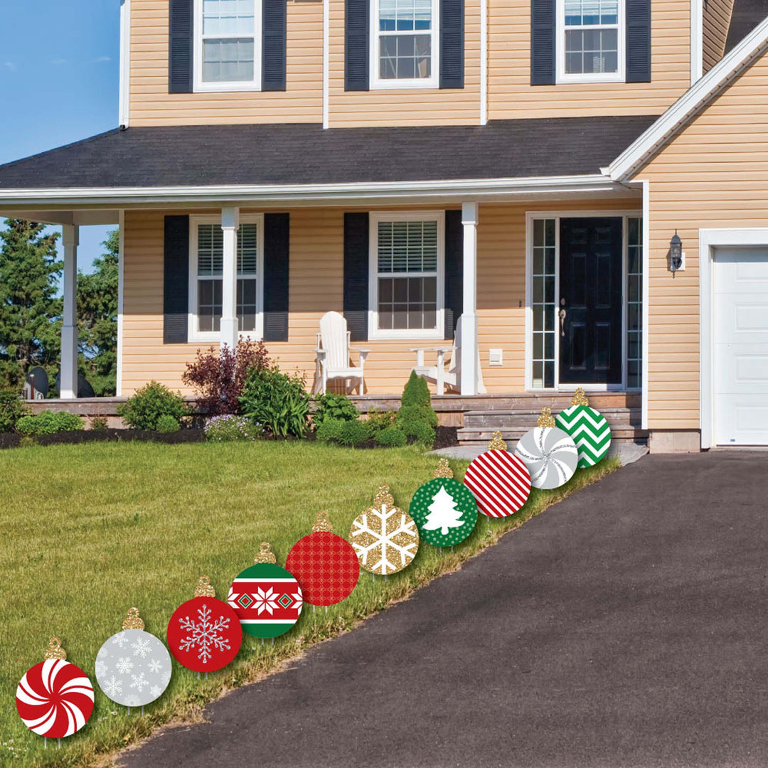 Ornaments Lawn Decorations - Outdoor Holiday and Christmas Yard Decorations - 10 Piece