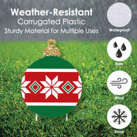 Ornaments Lawn Decorations - Outdoor Holiday and Christmas Yard Decorations - 10 Piece
