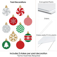 Ornaments Lawn Decorations - Outdoor Holiday and Christmas Yard Decorations - 10 Piece