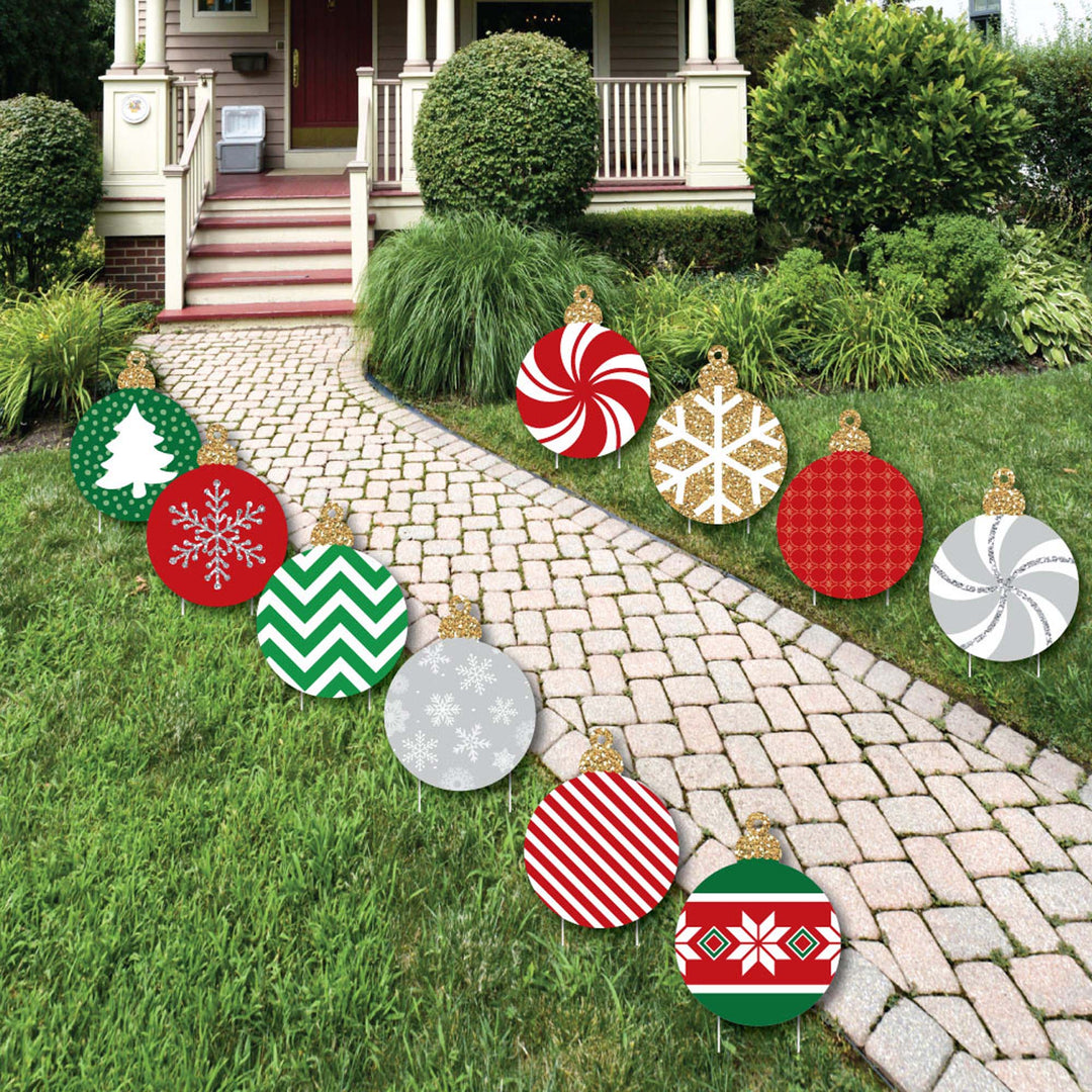 Ornaments Lawn Decorations - Outdoor Holiday and Christmas Yard Decorations - 10 Piece