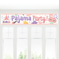 Pajama Slumber Party - Girls Sleepover Birthday Party Decorations Party Banner