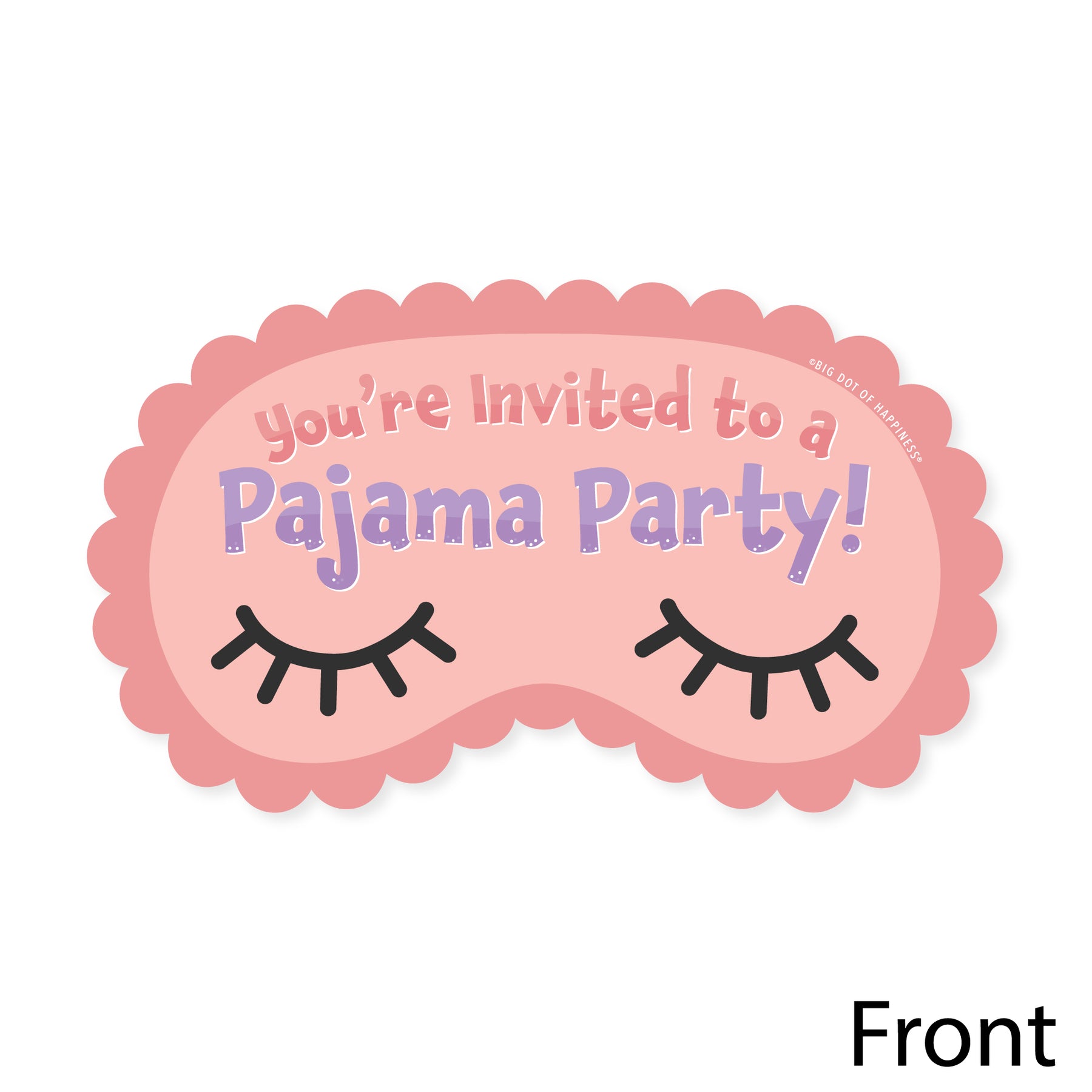 Blank Slumber Party Invitations
