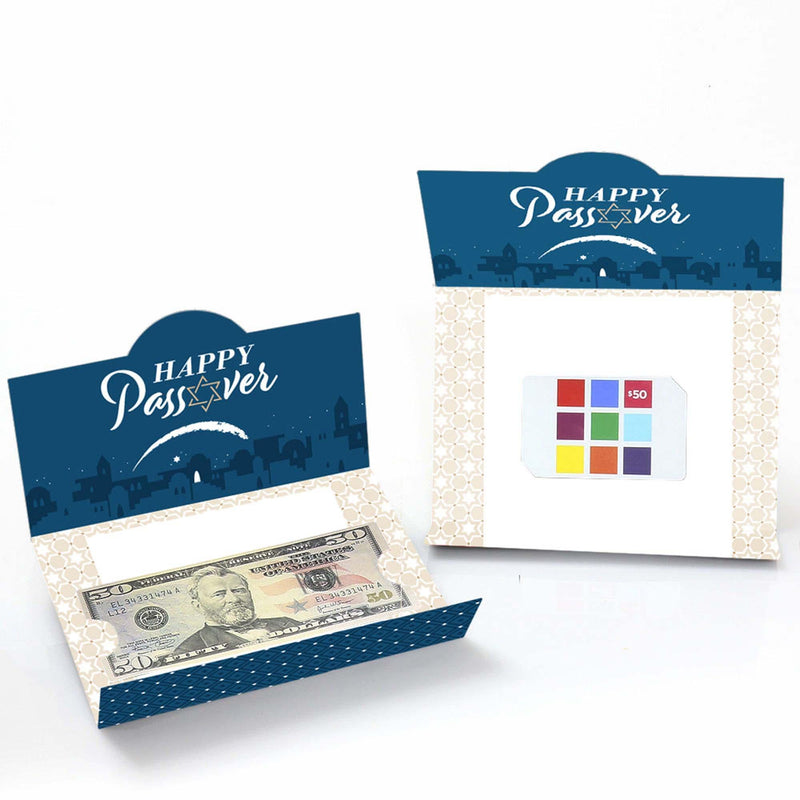 Happy Passover - Pesach Jewish Holiday Party Money and Gift Card Holders - Set of 8