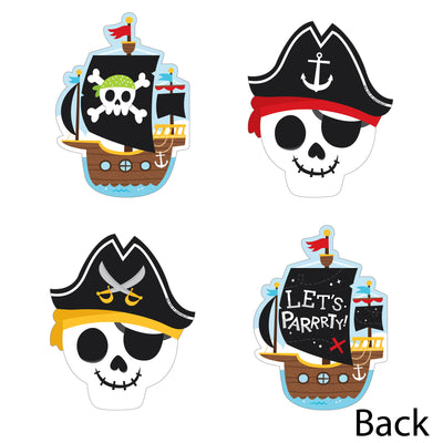 Pirate Ship Adventures - Decorations DIY Skull Birthday Party Essentials - Set of 20