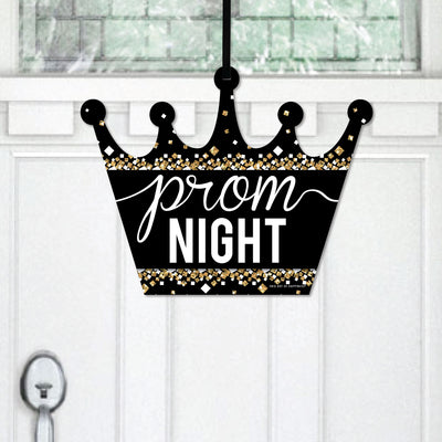 Prom - Hanging Porch Prom Night Party Outdoor Decorations - Front Door Decor - 1 Piece Sign