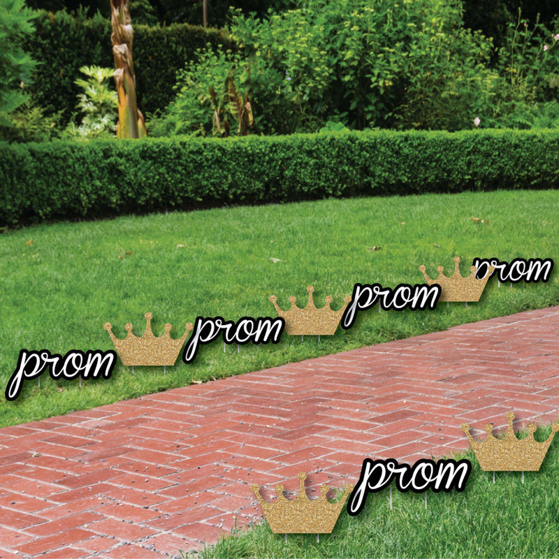 Prom - Crown Lawn Decorations - Outdoor Prom Night Party Yard Decorations - 10 Piece
