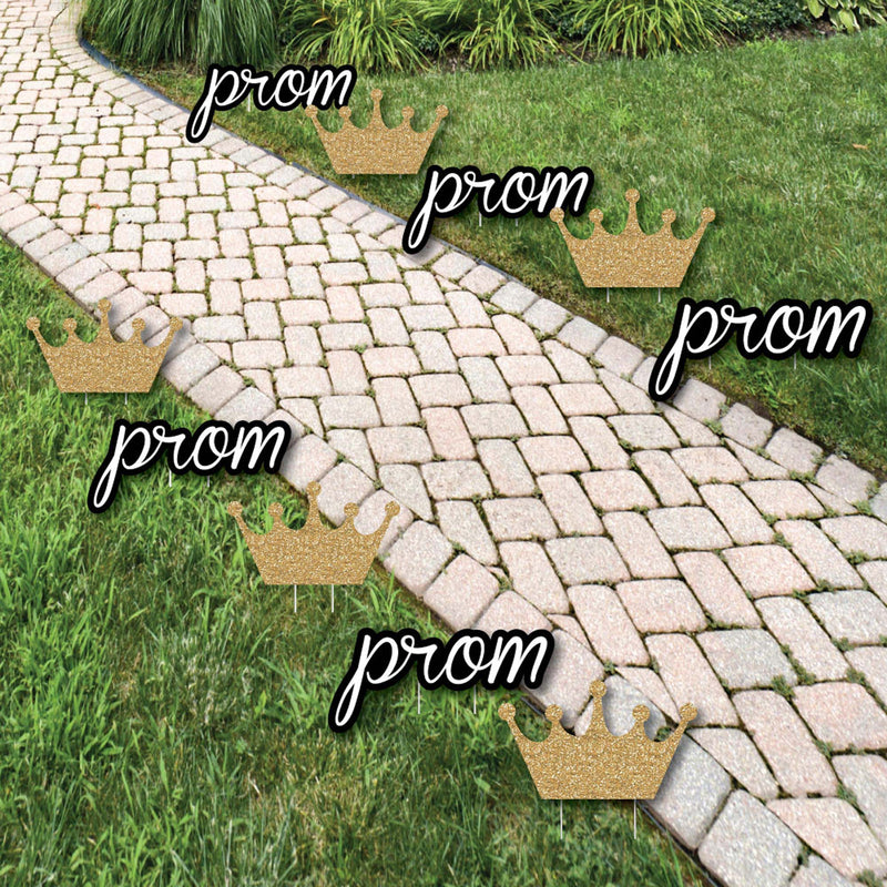 Prom - Crown Lawn Decorations - Outdoor Prom Night Party Yard Decorations - 10 Piece