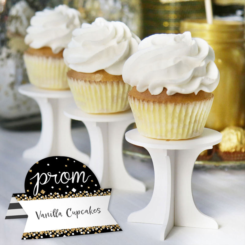 Prom - Prom Night Party Tent Buffet Card - Table Setting Name Place Cards - Set of 24