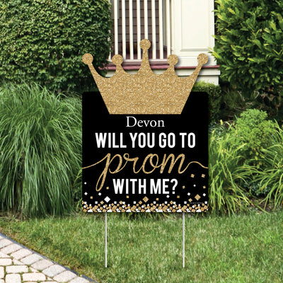 Promposal - Party Decorations - Prom Proposal Personalized Welcome Yard Sign