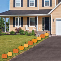 Pumpkin Patch - Pumpkin Lawn Decorations - Outdoor Fall, Halloween or Thanksgiving Yard Decorations - 10 Piece