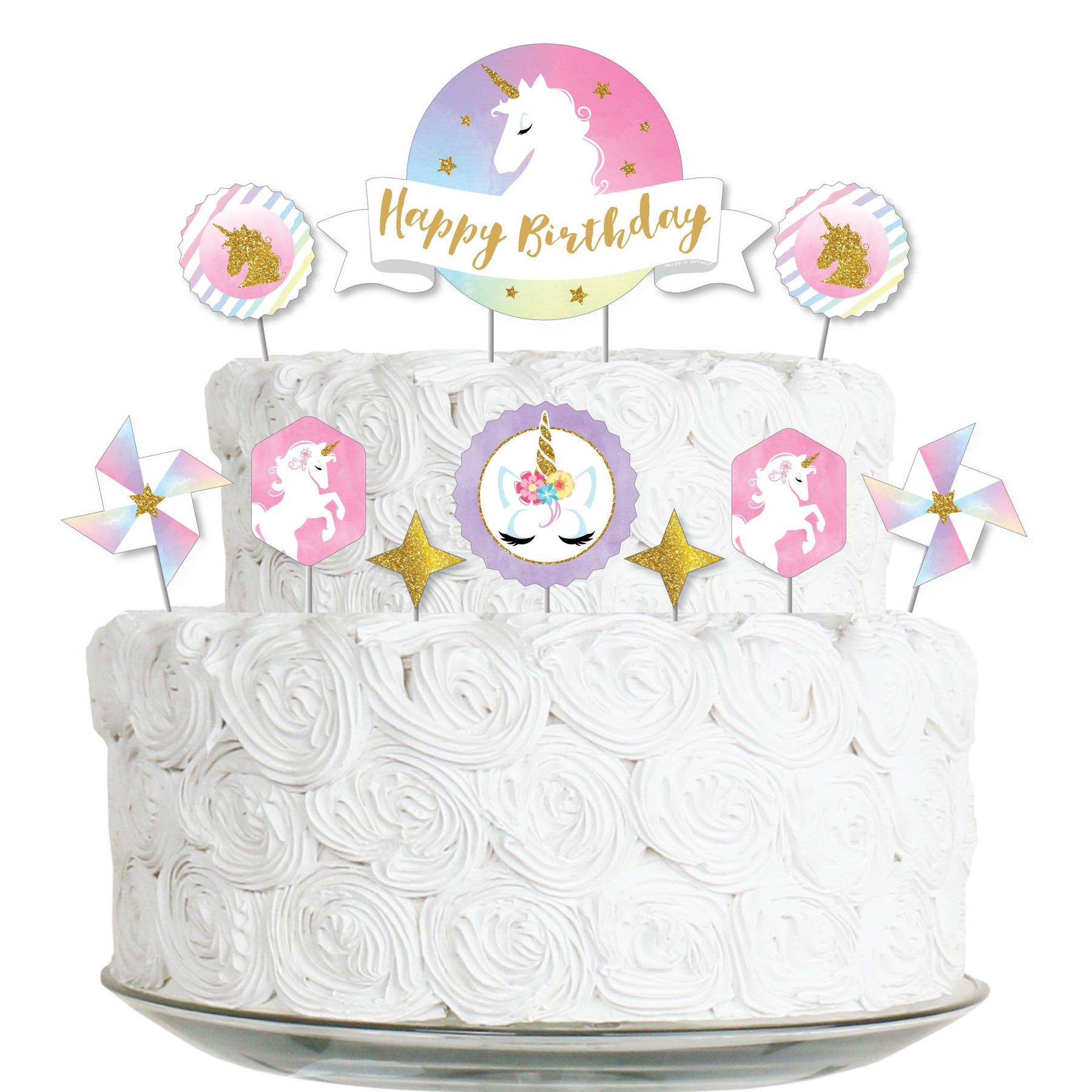 Rainbow Unicorn - Magical Unicorn Birthday Party Cake Decorating ...