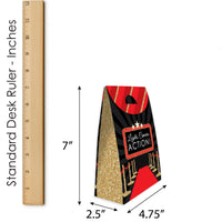 Red Carpet - Movie Night Gift Favor Bags - Party Goodie Boxes - Set of 12