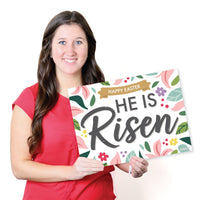 Religious Easter - Paper Christian Holiday Party Coloring Sheets - Activity Placemats - Set of 16