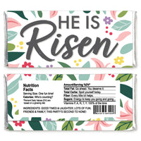Religious Easter - Candy Bar Wrapper Christian Holiday Party Favors - Set of 24