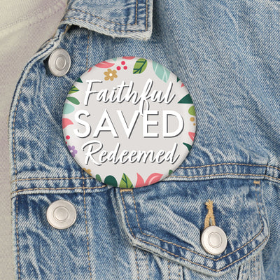 Religious Easter - 3 inch Christian Holiday Party Badge - Pinback Buttons - Set of 8