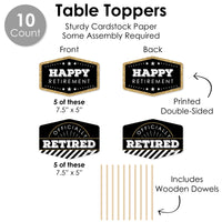 Happy Retirement - Retirement Party Supplies Decoration Kit - Decor Galore Party Pack - 51 Pieces