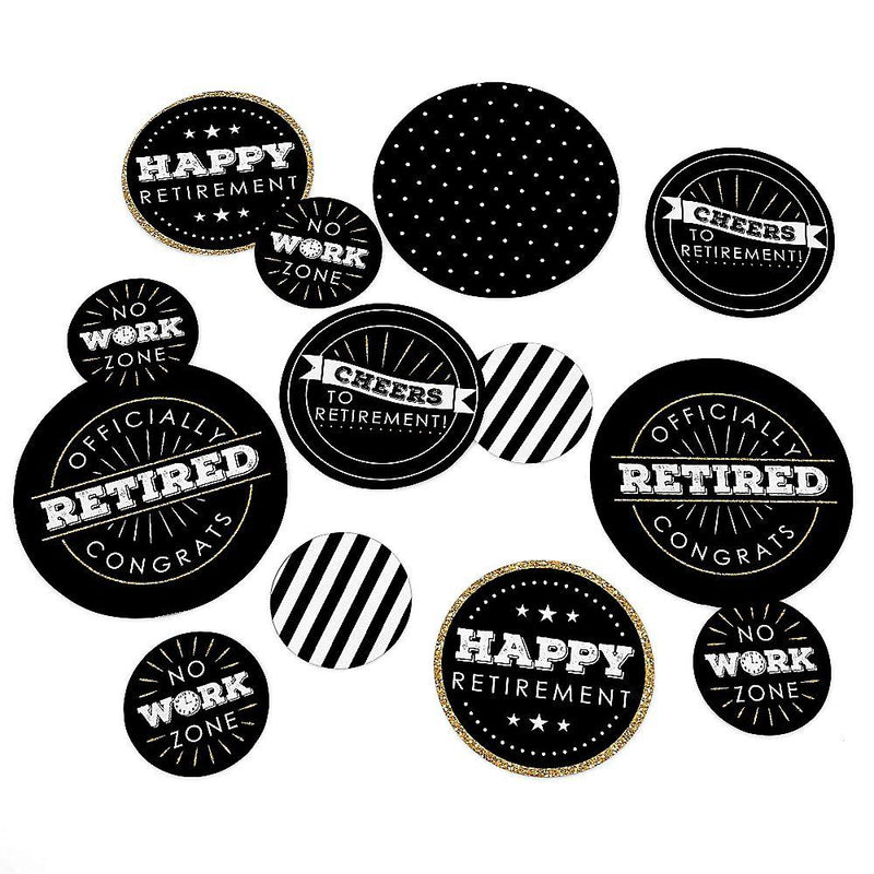 Happy Retirement - Retirement Party Giant Circle Confetti - Party Decorations - Large Confetti 27 Count