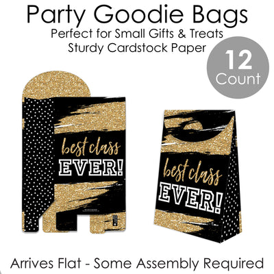Reunited - School Class Reunion Gift Favor Bags - Party Goodie Boxes - Set of 12