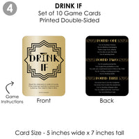 Roaring 20's - 4 1920s Art Deco Jazz Party Games - 10 Cards Each - Gamerific Bundle
