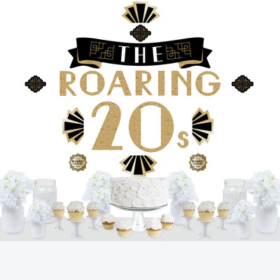 15 Pieces Roaring 20s Party Decorations,1920s Party Decorations, Roaring  20s Wall Signs, Roaring 20s Retro Party, Roaring Twenties Decorations Kit