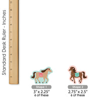 Run Wild Horses - DIY Shaped Pony Birthday Party Cut-Outs - 24 Count