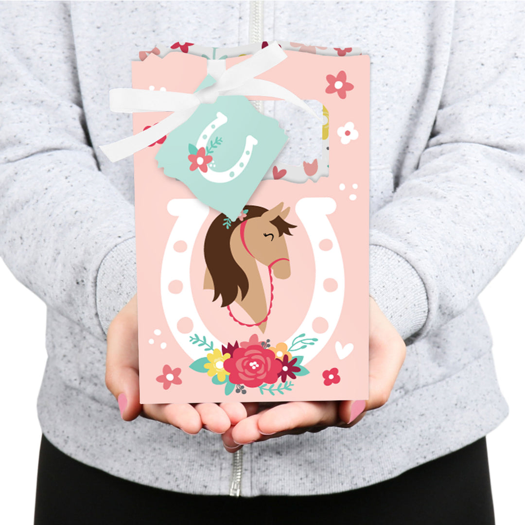 Run Wild Horses - Pony Birthday Party Favor Boxes - Set of 12