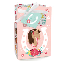 Run Wild Horses - Pony Birthday Party Favor Boxes - Set of 12