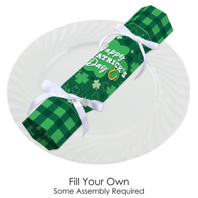 Shamrock St. Patrick's Day - No Snap Saint Paddy’s Day Party Table Favors - DIY Cracker Boxes - Set of 12