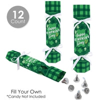 Shamrock St. Patrick's Day - No Snap Saint Paddy’s Day Party Table Favors - DIY Cracker Boxes - Set of 12