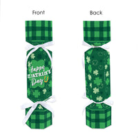 Shamrock St. Patrick's Day - No Snap Saint Paddy’s Day Party Table Favors - DIY Cracker Boxes - Set of 12