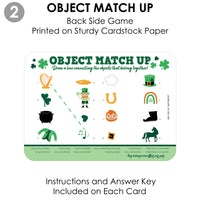 Shamrock St. Patrick's Day - 2-in-1 Saint Paddy’s Day Party Cards - Activity Duo Games - Set of 20