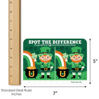 Shamrock St. Patrick's Day - 2-in-1 Saint Paddy’s Day Party Cards - Activity Duo Games - Set of 20