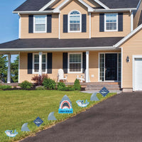Prank Shark yard signs for lawn 