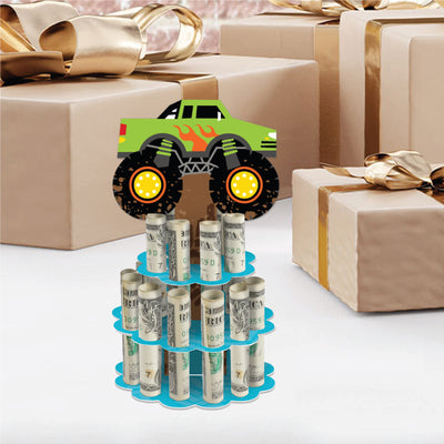Smash and Crash - Monster Truck - DIY Boy Birthday Party Money Holder Gift - Cash Cake