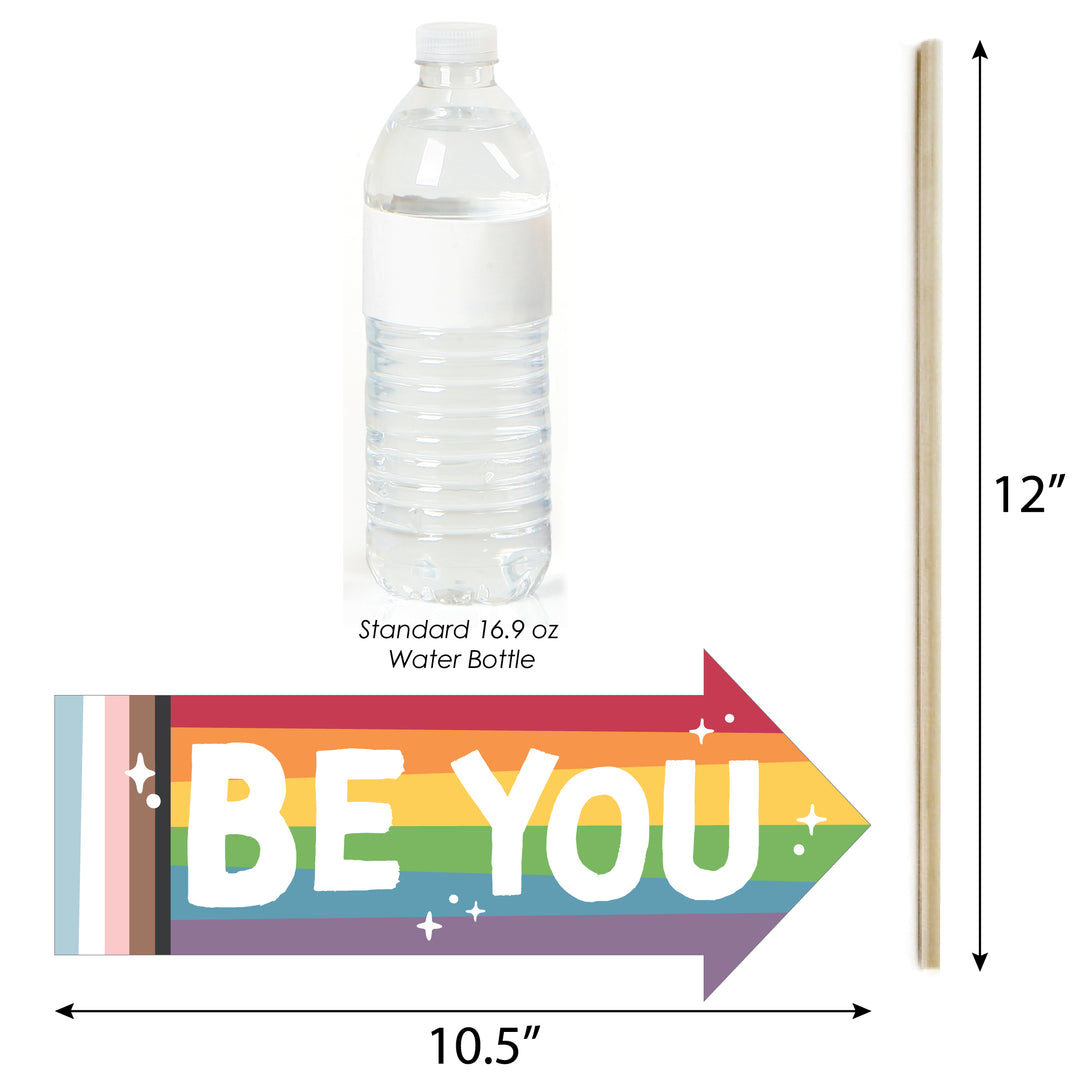 So Many Ways to Be Human - Pride Party Photo Booth Props Kit - 10 Piece