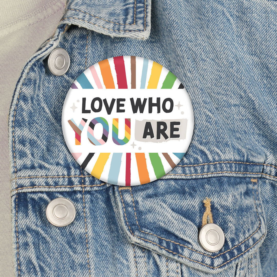 So Many Ways to Be Human - 3 inch Pride Party Badge - Pinback Buttons - Set of 8