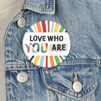 So Many Ways to Be Human - 3 inch Pride Party Badge - Pinback Buttons - Set of 8