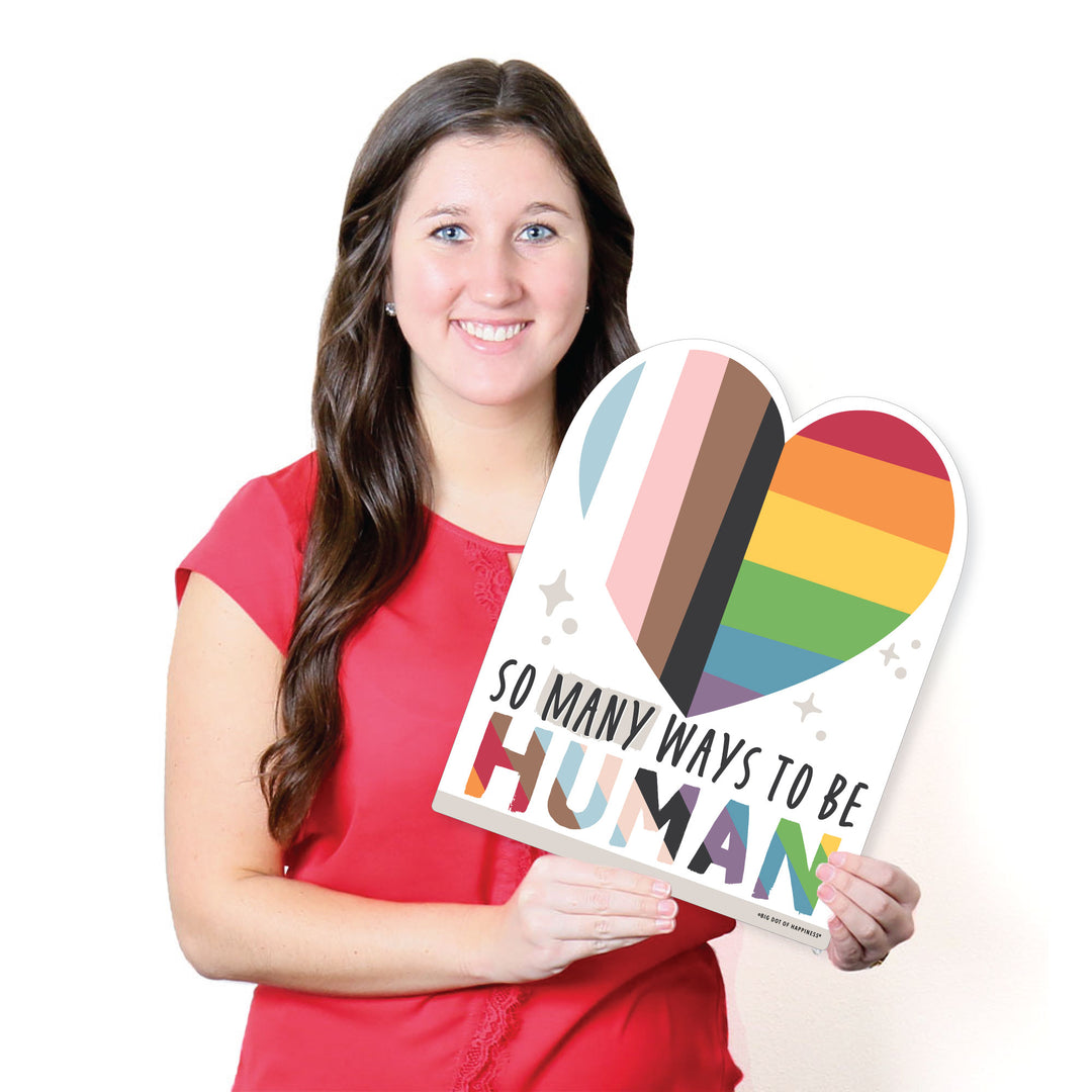 So Many Ways to Be Human - Outdoor Lawn Sign - Pride Party Yard Sign - 1 Piece