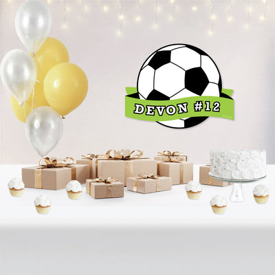 Soccer School Spirit - Personalized Senior Night or Graduation Party Wall Decoration - Involvement Sign