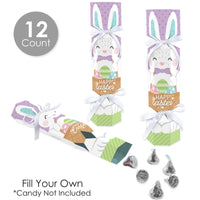 Spring Easter Bunny - No Snap Happy Easter Party Table Favors - DIY Cracker Boxes - Set of 12