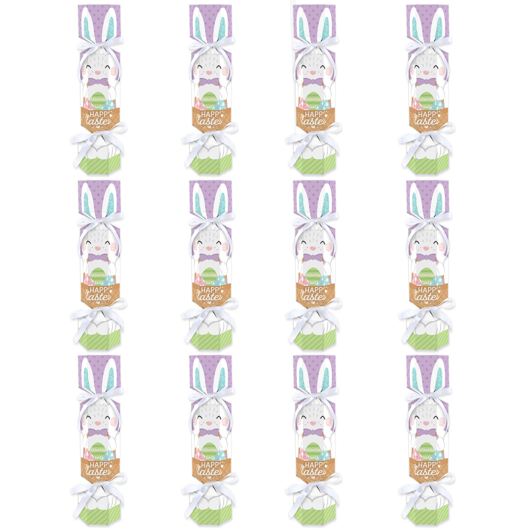Spring Easter Bunny - No Snap Happy Easter Party Table Favors - DIY Cracker Boxes - Set of 12