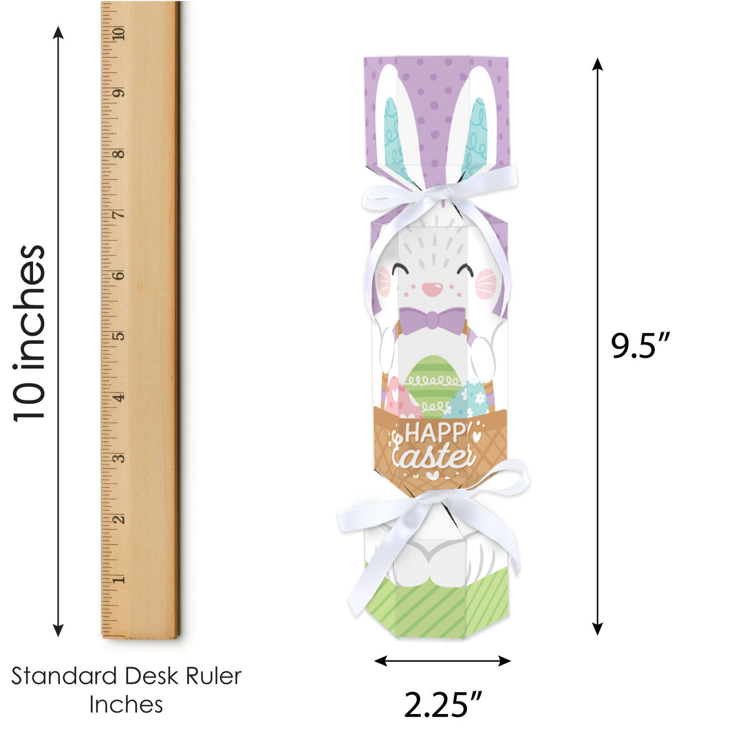 Spring Easter Bunny - No Snap Happy Easter Party Table Favors - DIY Cracker Boxes - Set of 12
