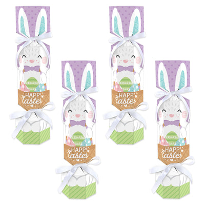 Spring Easter Bunny - No Snap Happy Easter Party Table Favors - DIY Cracker Boxes - Set of 12