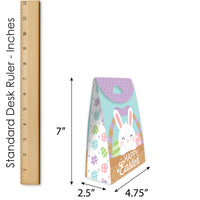 Spring Easter Bunny - Happy Easter Gift Favor Bags - Party Goodie Boxes - Set of 12
