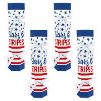Stars & Stripes - No Snap Patriotic Party Table Favors - DIY Cracker Boxes - Set of 12