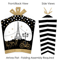 Stars Over Paris - Table Decorations - Parisian Themed Party Fold and Flare Centerpieces - 10 Count