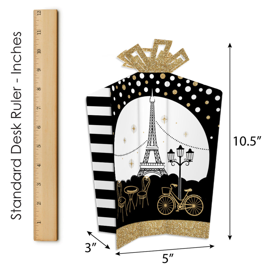 Stars Over Paris - Table Decorations - Parisian Themed Party Fold and Flare Centerpieces - 10 Count
